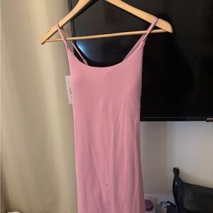 Halara Pink Cloudful Strap Crisscross Pickleball Dress